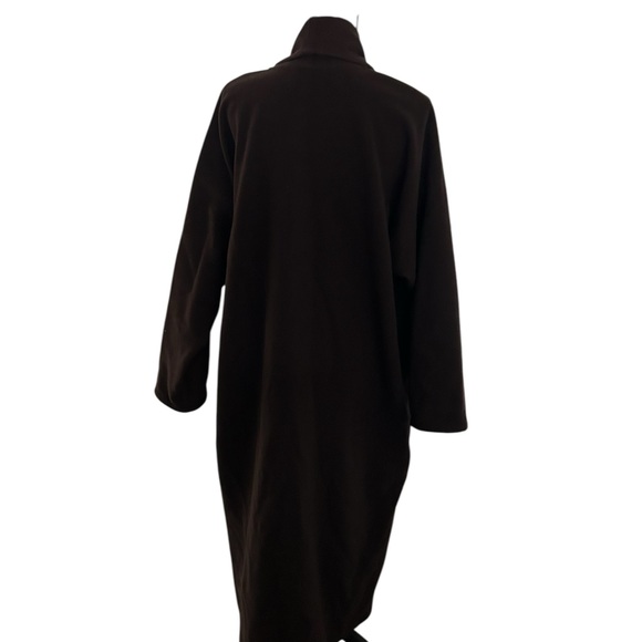 Eileen Fisher 100% Wool Long Line Oversized Open Front Trench Coat - Picture 3 of 11